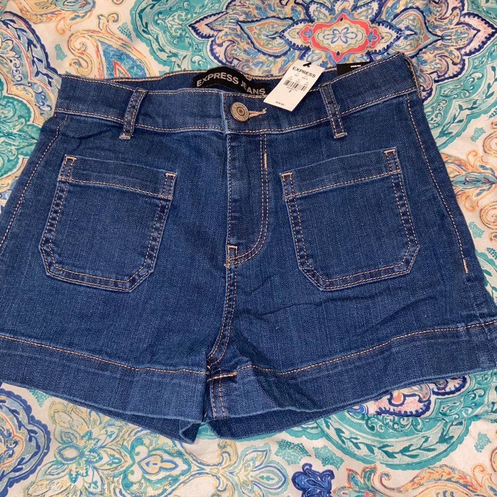 Express High rise short shorts
